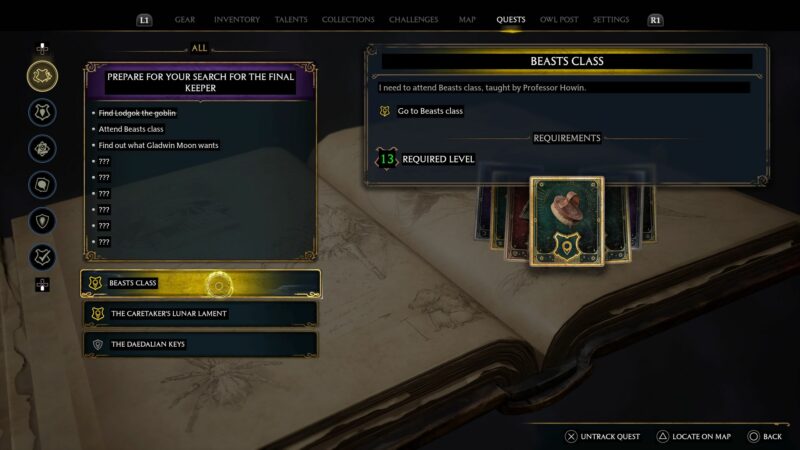 Hogwarts Legacy: Beasts Class Walkthrough And Guide