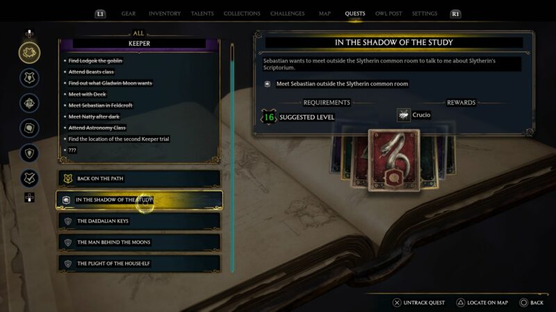 Hogwarts Legacy: In The Shadow Of The Study Walkthrough