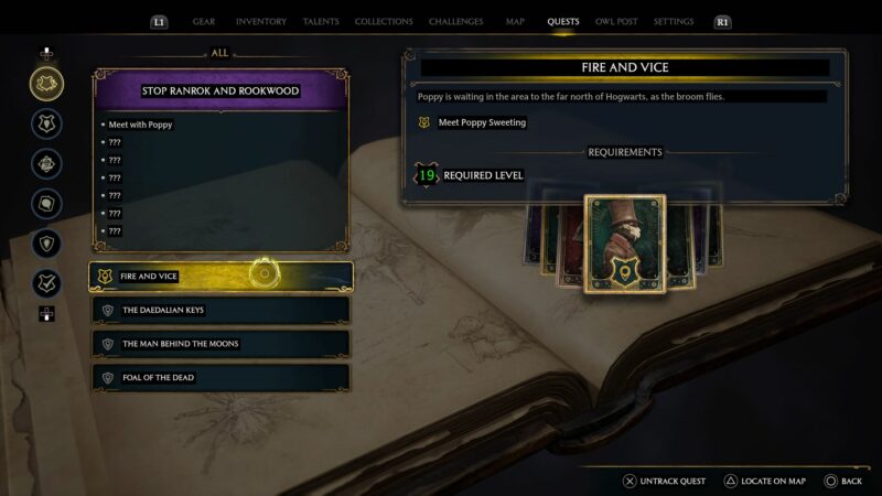 Hogwarts Legacy: Fire And Vice Quest Walkthrough