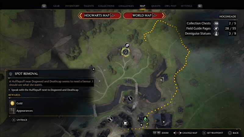 Hogwarts Legacy: Spot Removal Quest Walkthrough