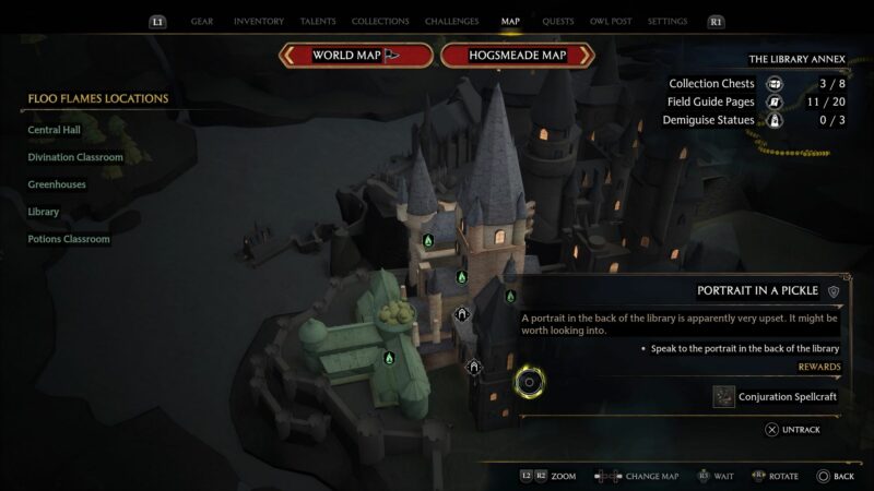 Hogwarts Legacy: Portrait In A Pickle Walkthrough & Guide