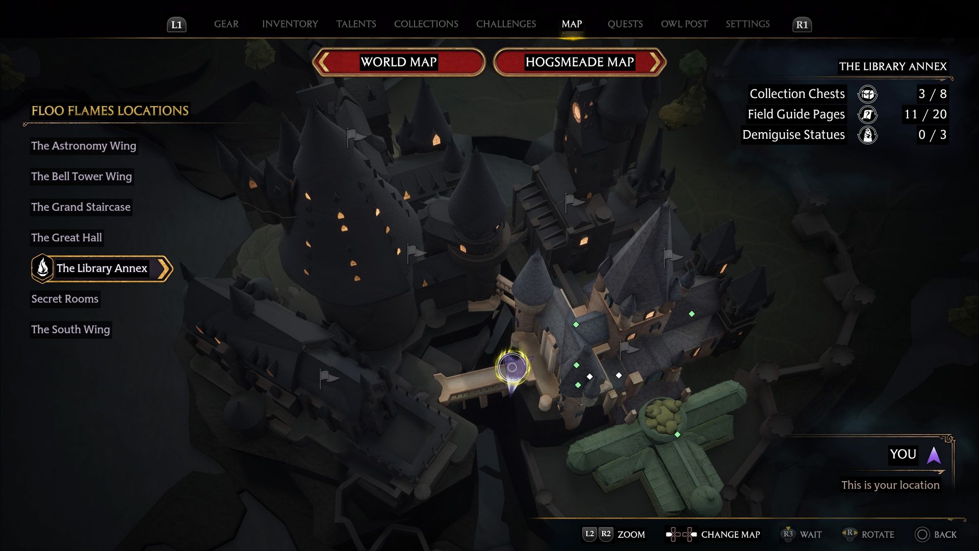 Hogwarts Legacy The Library Annex Puzzle Guide